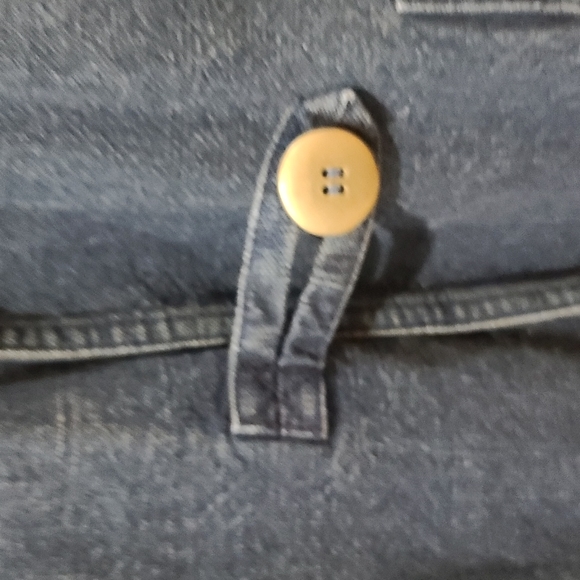 New man jean jacket made in france. Has a little wear on color. - Picture 2 of 7